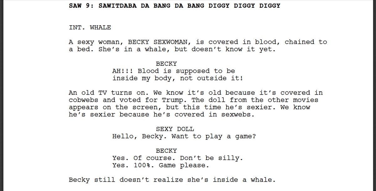 Bot Writes a Saw Movie Script