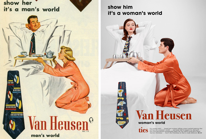 Reversed Gender Roles in Sexist Vintage Ads