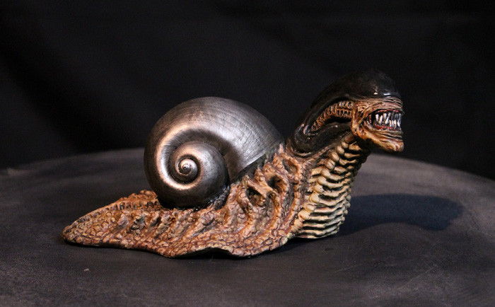 Snailien Sculpture Alien Xenomorph Giger Snail