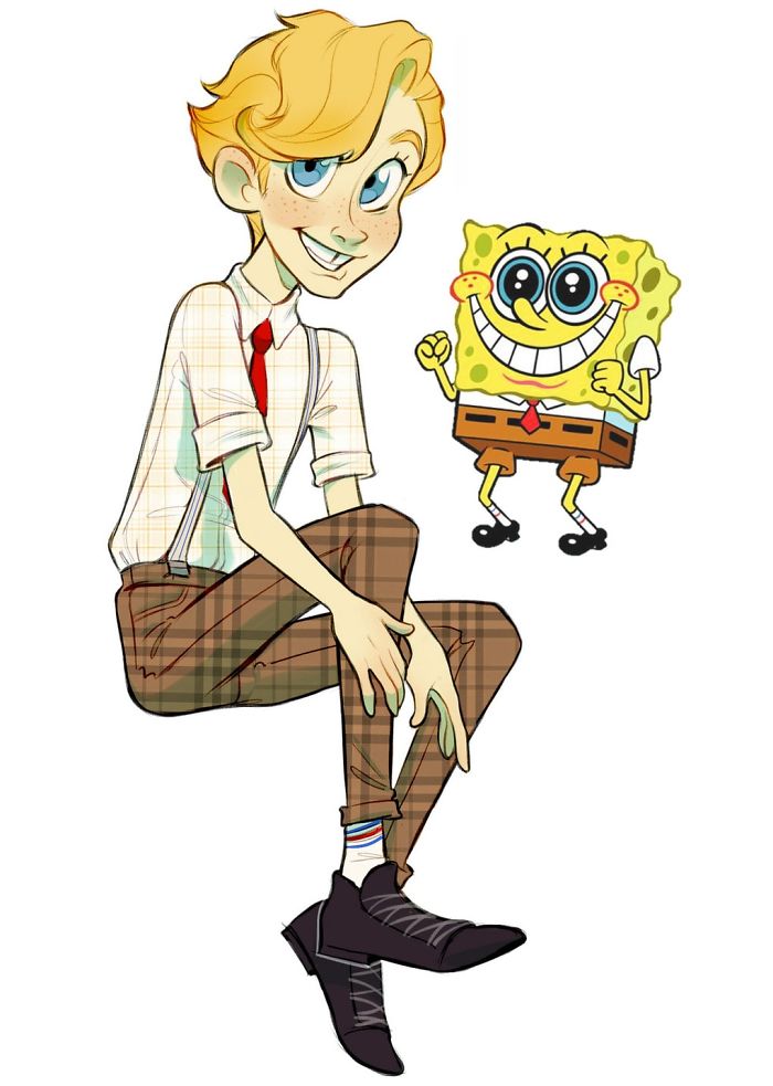 Humanized Spongebob Squarepants Characters Fan Art