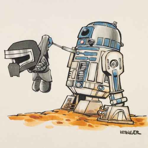 Star Wars Calvin & Hobbes Mashup Fan Art