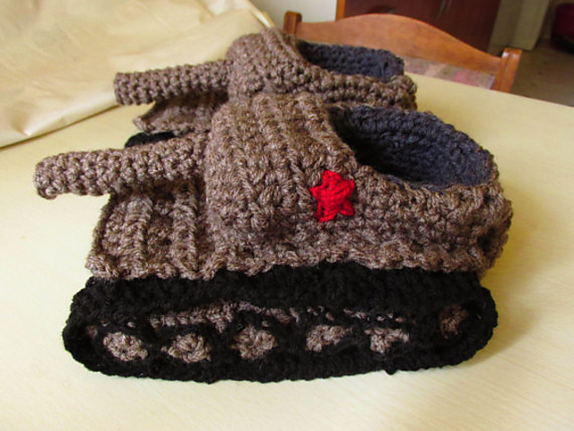 Crochet Tank Slippers