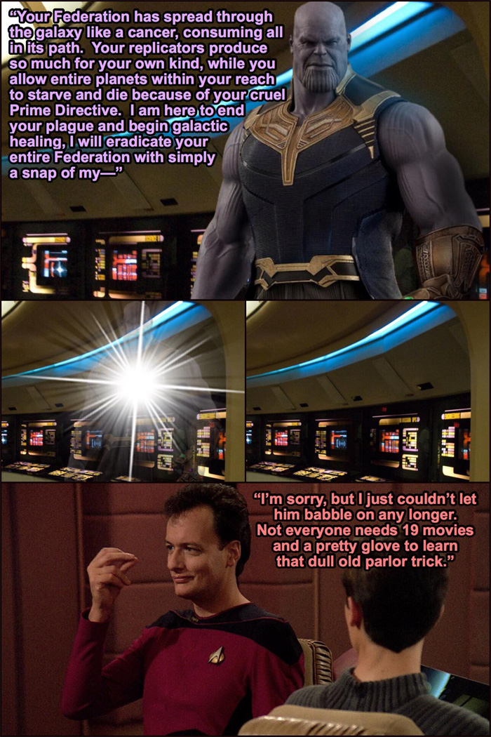 Thanos vs Star Trek