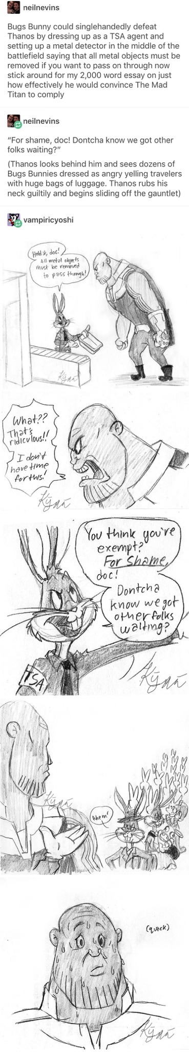 Bugs Bunny vs Thanos