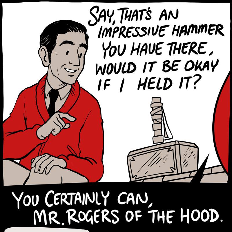 Thor Meets Mr. Rogers Comic