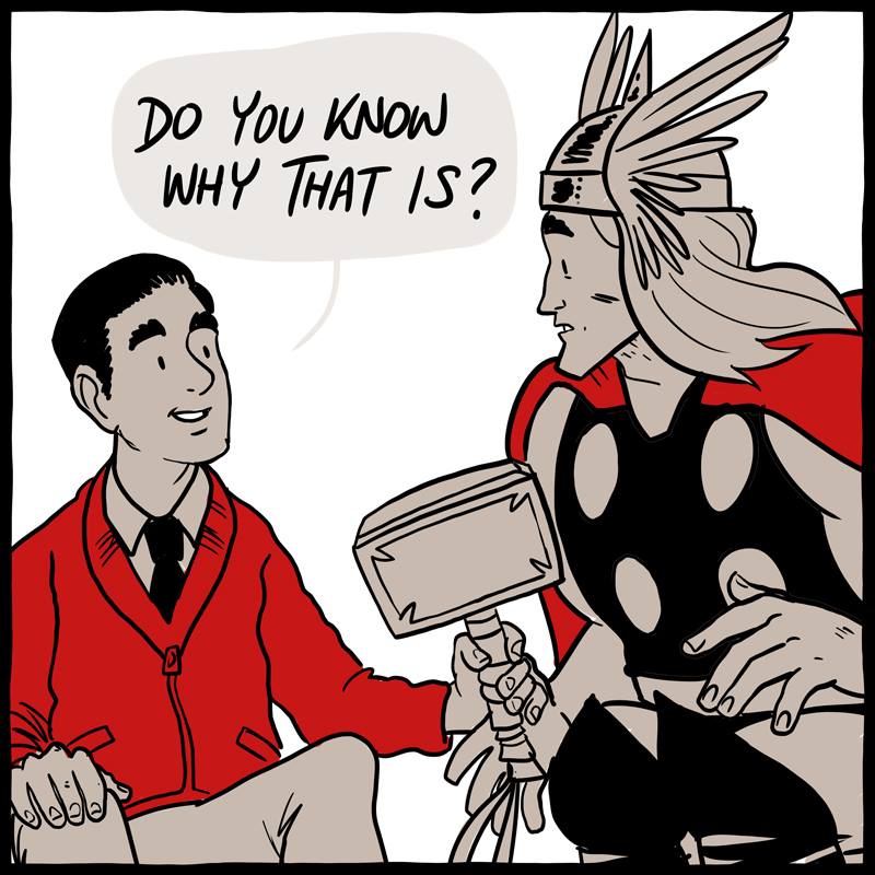 Thor Meets Mr. Rogers Comic