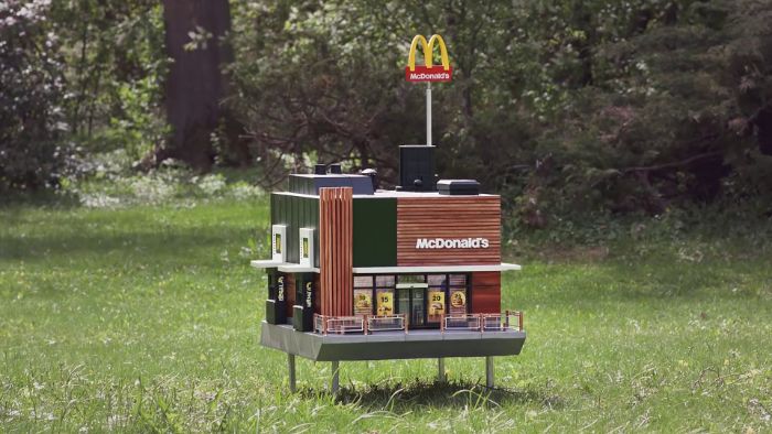 Tiny McDonalds Restaurant For Bees
