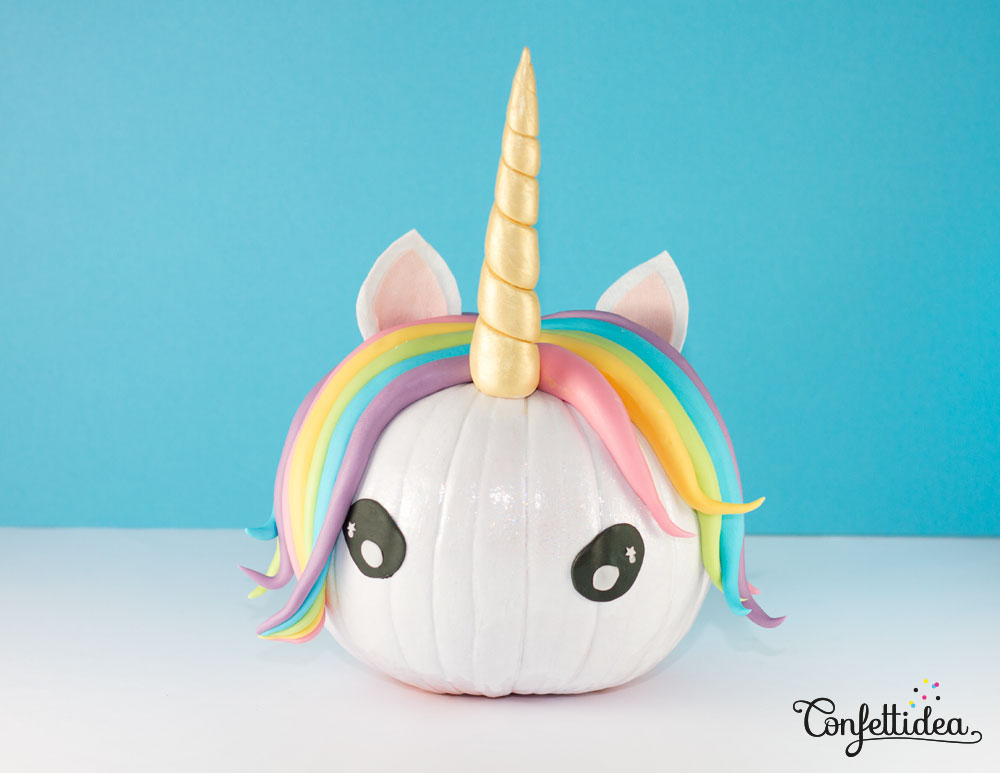 DIY Halloween Unicorn Pumpkins