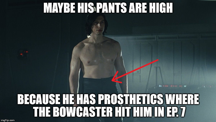 Why Kylo Ren Wears High Waisted Pants