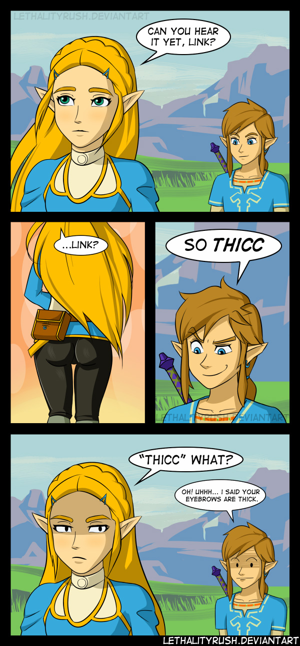 Zeldas Butt in Breath of the Wild Comics