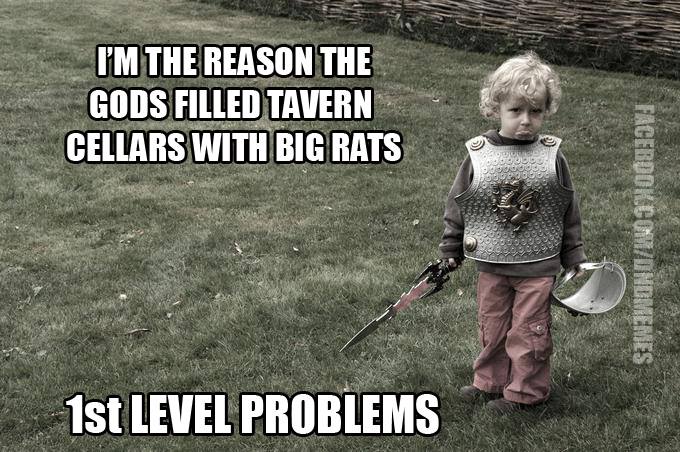 Dungeons & Dragons First Level Problems