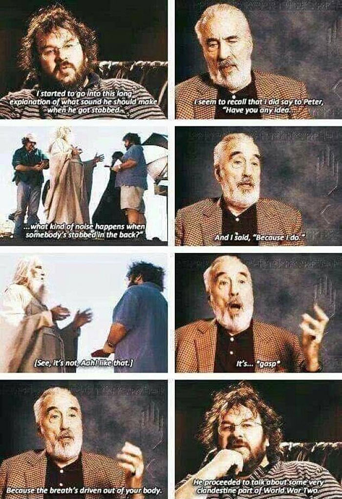 Christopher Lee Stabbing Quote