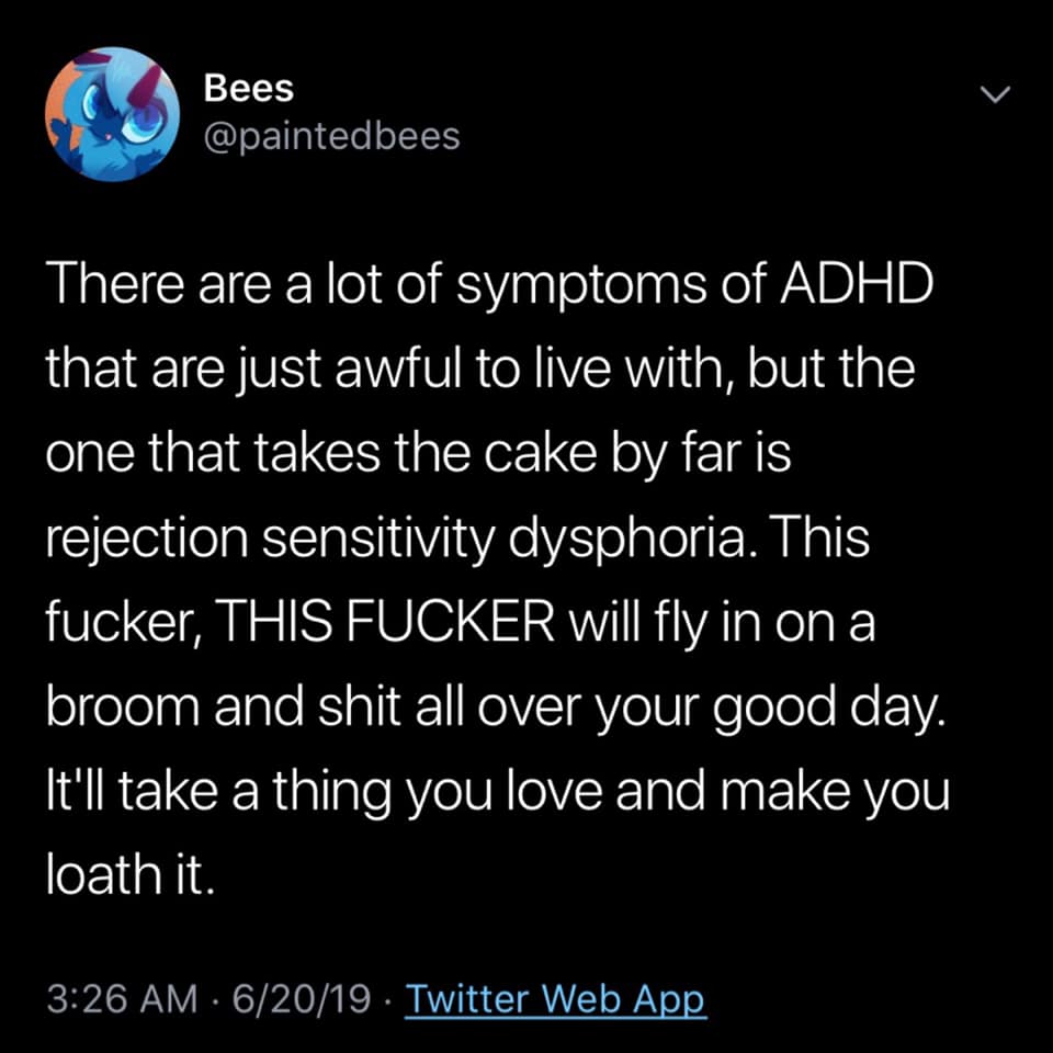 Rejection Sensitive Dysphoria with ADHD