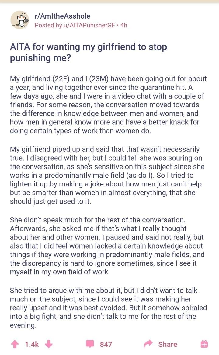 Boyfriend Says Stupid Sexist Things and Gets Served