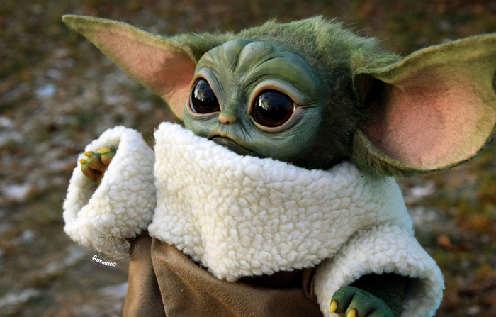 Handmade Fully Posable Baby Yoda