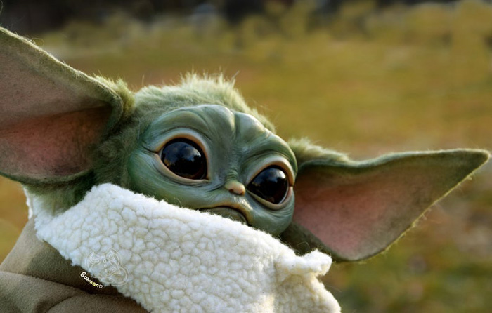 Handmade Fully Posable Baby Yoda