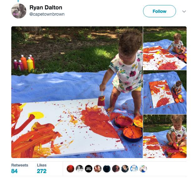 Inspiring His Daughter To Make Art