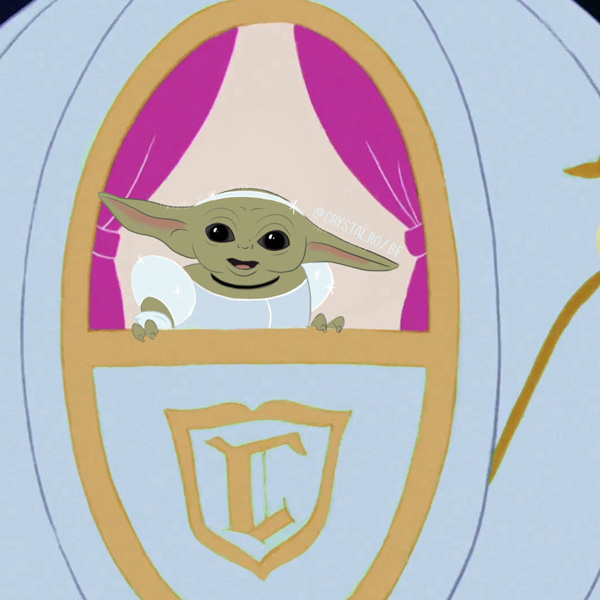 Baby Yoda As Disney Princesses