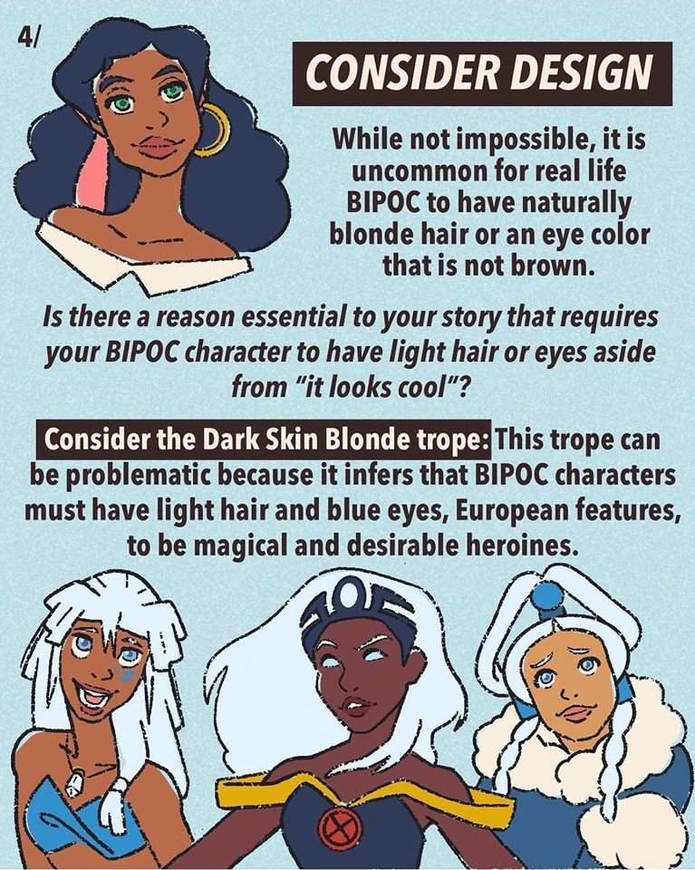 Ideas to Consider When Creating BIPOC Characters