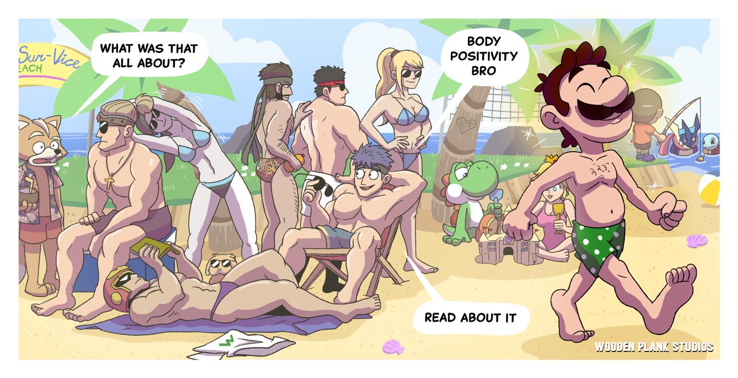 Body Positivity Luigi Comic