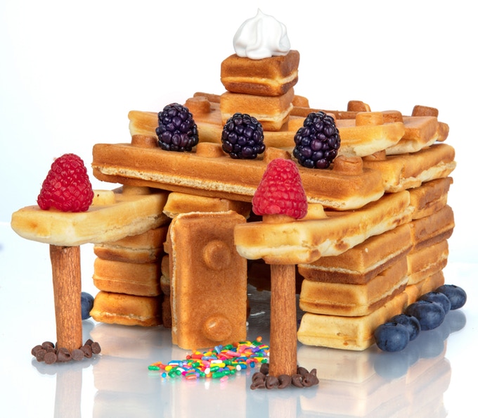 The Worlds First Building Brick Breakfast Waffle Maker