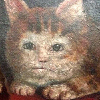 The Cast of Cats as Medieval Cat Paintings