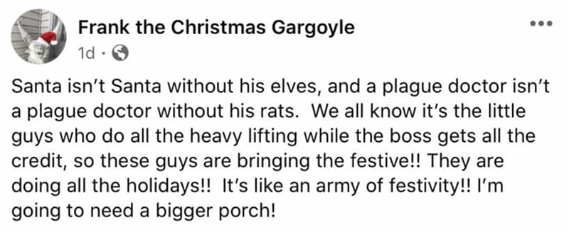Christmas Gargoyle & Friends vs Neighborhood Karen