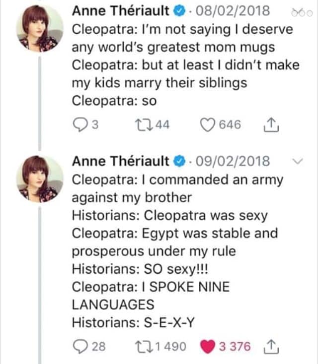 Cleopatra Talks to Mark Antony & Julius Caesar
