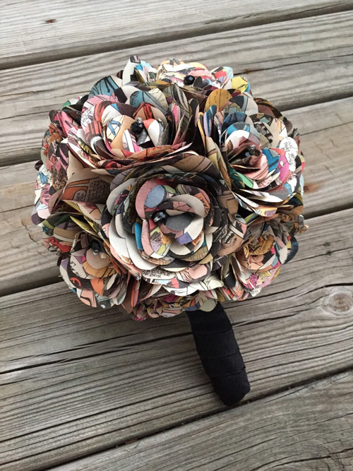 Comic Book Flower Bouquets & Boutonnieres for Geek Weddings