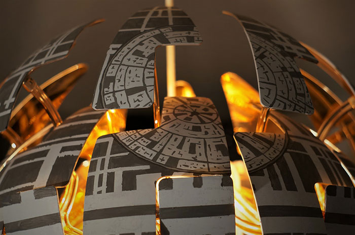 IKEA Lamp Turned Into an Exploding Death Star from Star Wars