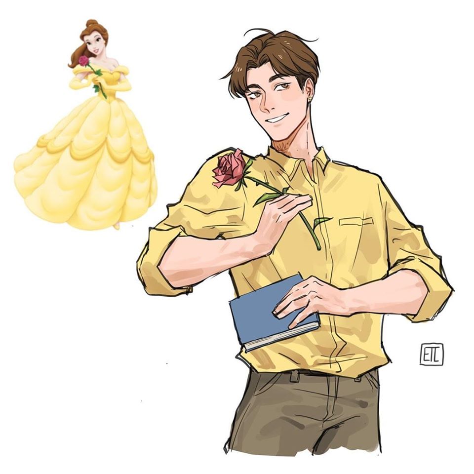Disney Princesses as Princes Fan Art