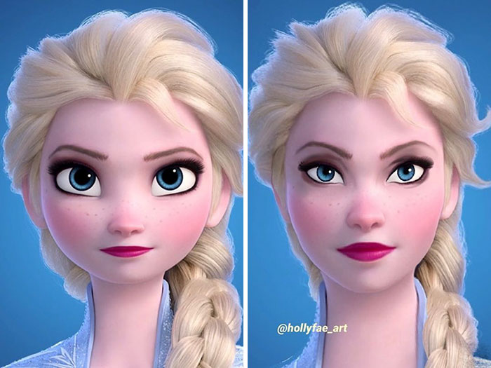 Disney Princesses If They Had Realistic Proportions