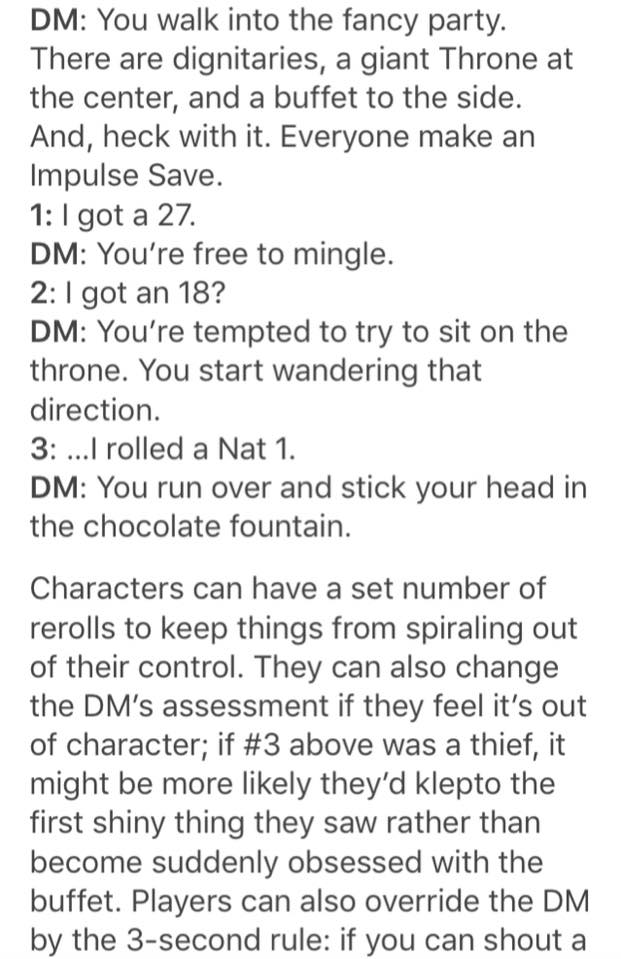 Idea for an Impulse Stat in Dungeons & Dragons