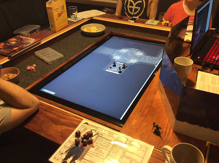 Dungeons &amp; Dragons Table With Built in TV