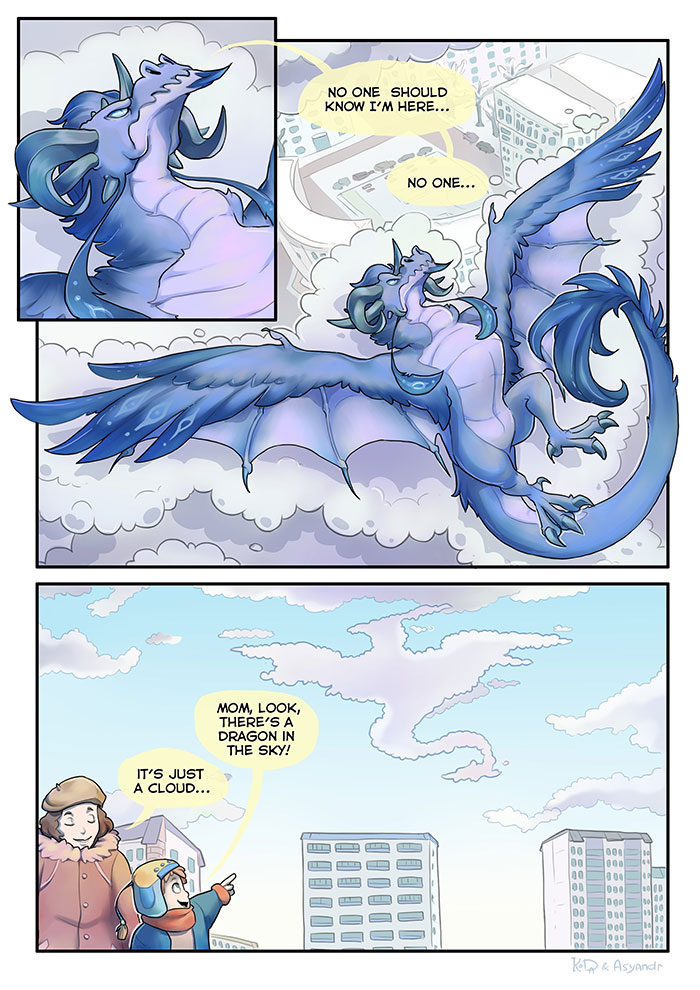 Dragon Hiding Comic