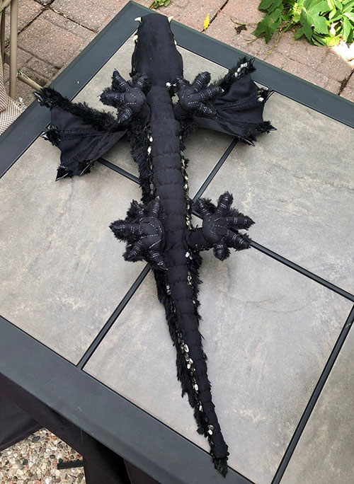 Handmade One Of A Kind Black Dragon