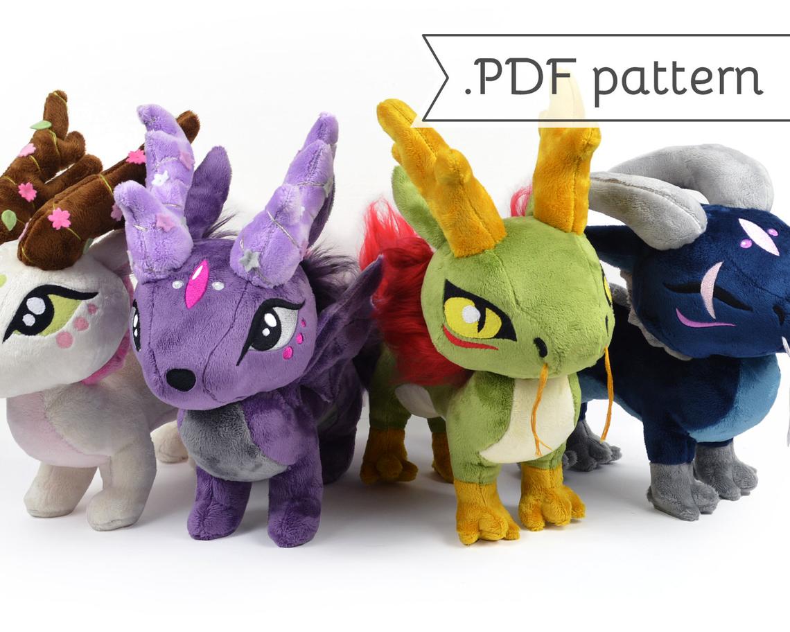 Dragon Plush Sewing Patterns
