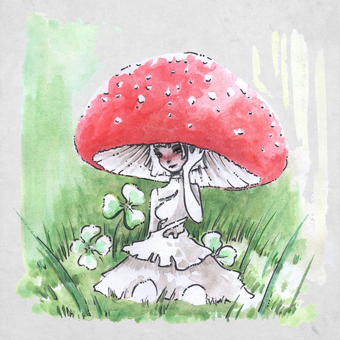 Fae Mushroom Art