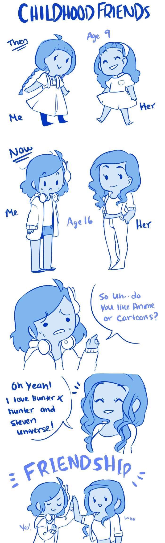 Me vs Her Friendship Comic