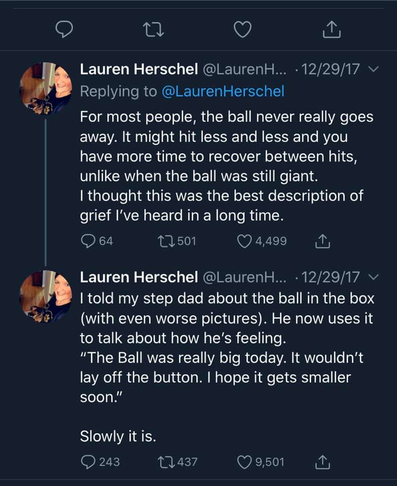 Explaining Grief With the Ball and the Box