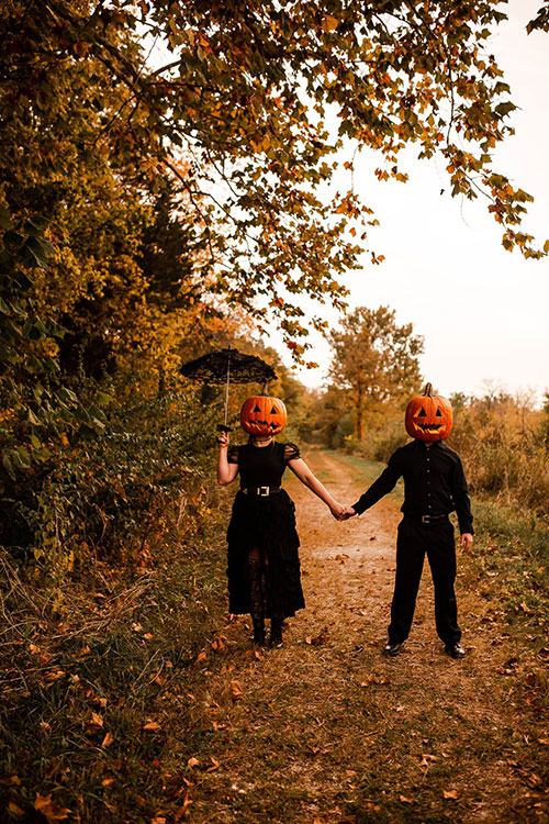 Pumpkin Heads Halloween Photoshoot