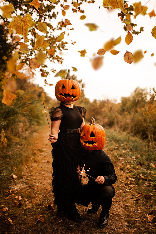 Pumpkin Heads Halloween Photoshoot