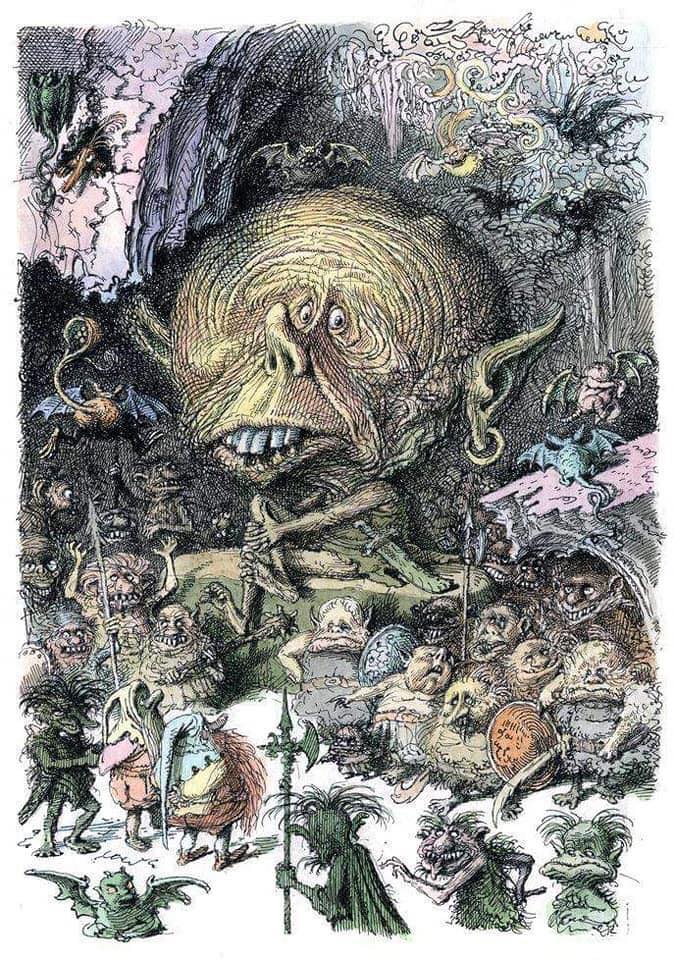 Illustrations for an Unpublished Version of The Hobbit