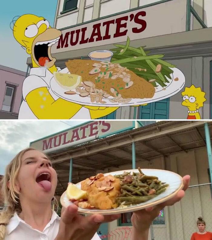 Shot for Shot Recreation of Homer Simpsons Food Tour of New Orleans