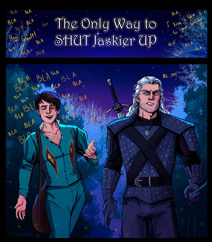 The Only Way to Shut Jaskier Up - Witcher Comic