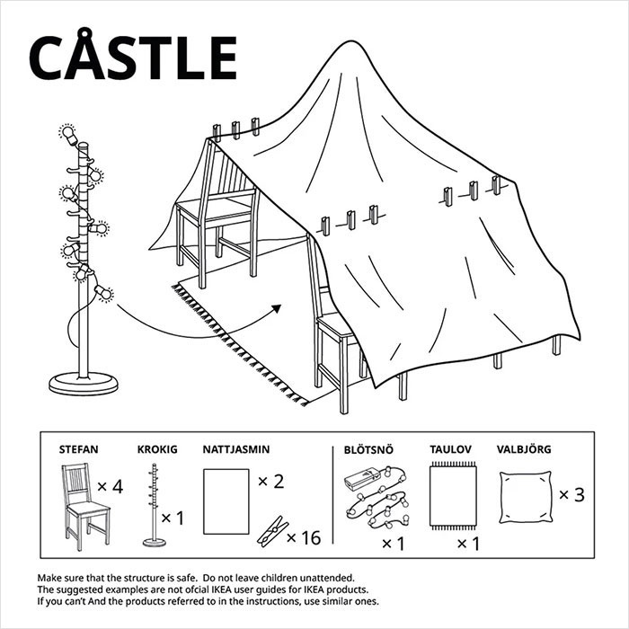 IKEA Guide to Building Furniture Forts During Quarantine