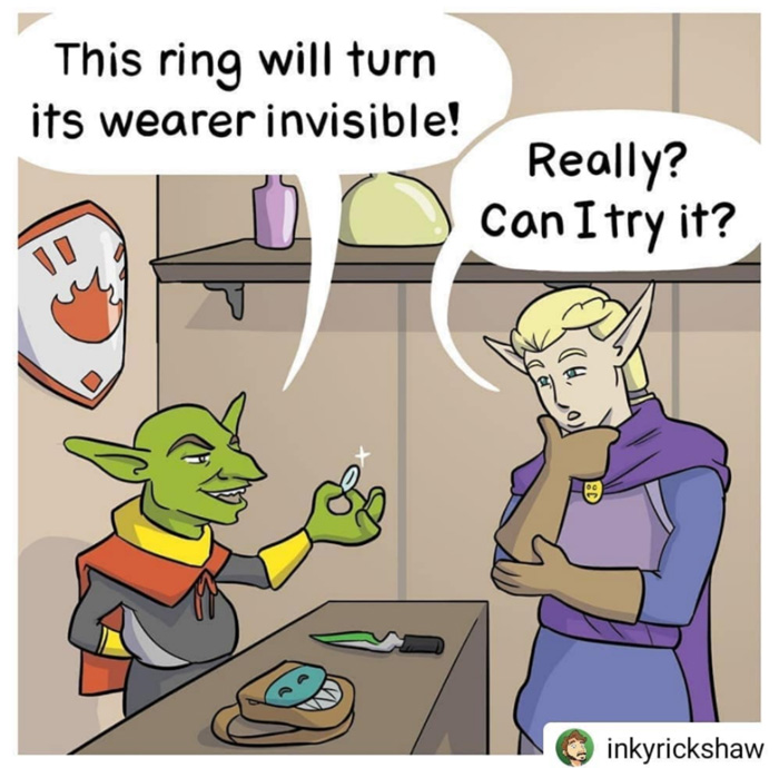 Invisible Ring Fantasy Comic