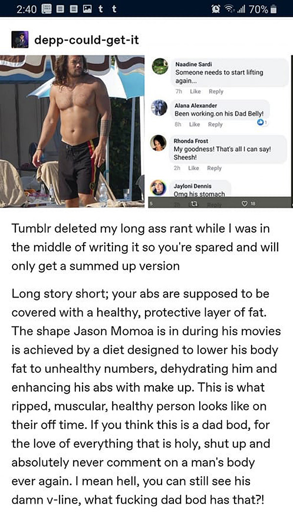 People Body Shamed Jason Momoa