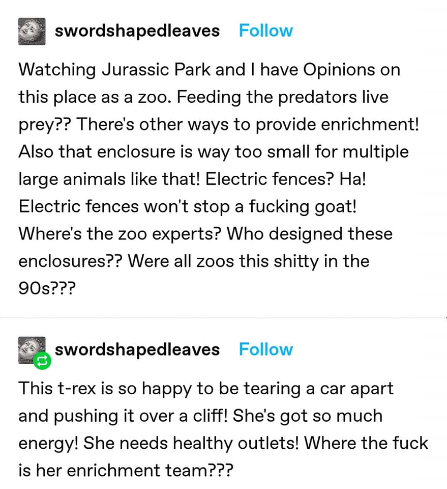 Jurassic Park Was a Terrible Zoo