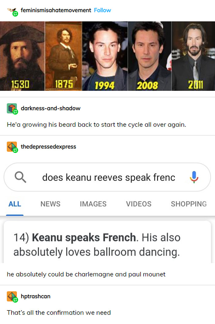 Proof Keanu Reeves is Immortal